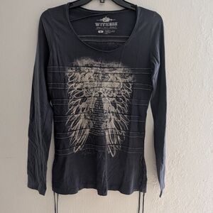 Witness Blue Printed Top